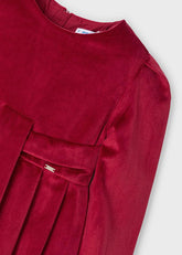 Vestido Manga Larga Prenses Rojo Mayoral detalle